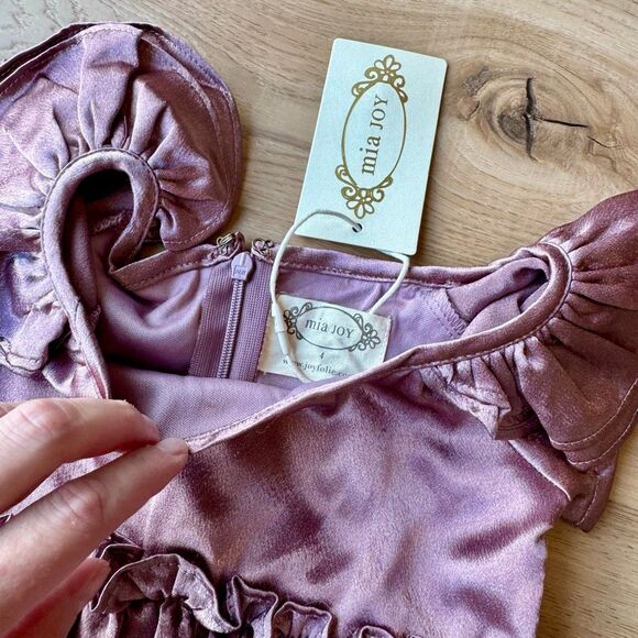 NWT Joyfolie Mia Joy Toddler Girl Rory Mauve Dress 4 - Picture 3 of 5